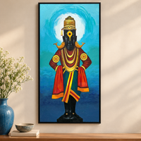 Vitthal of Pandhari | Lord Vitthal on Brick Painting by Sajaao - Image 1