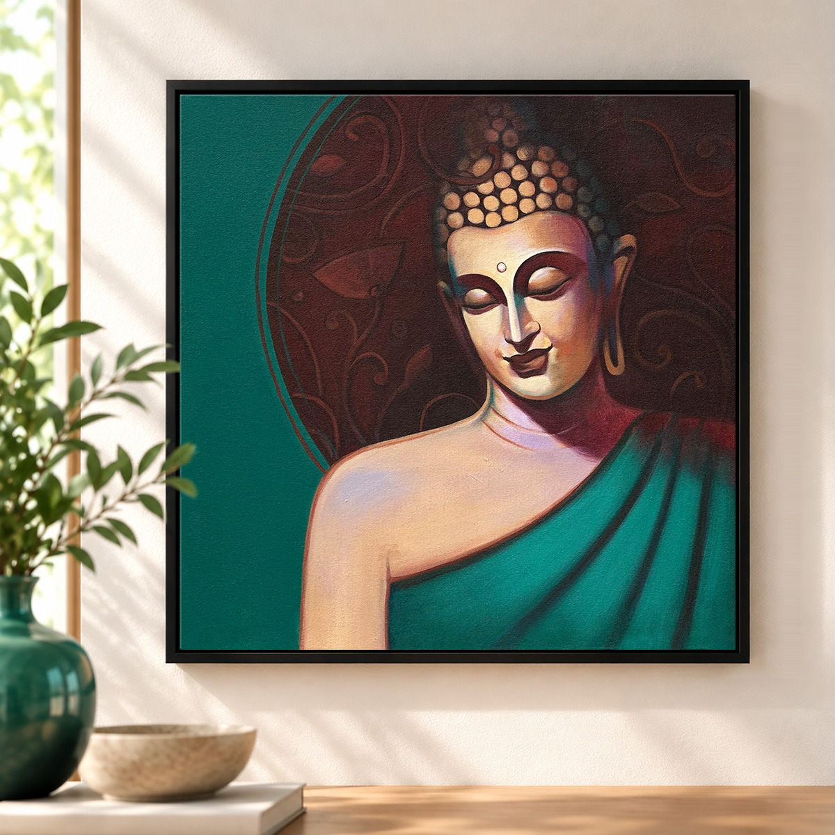 Tathagata | Minimalist Buddha Delicately Rendered Painting