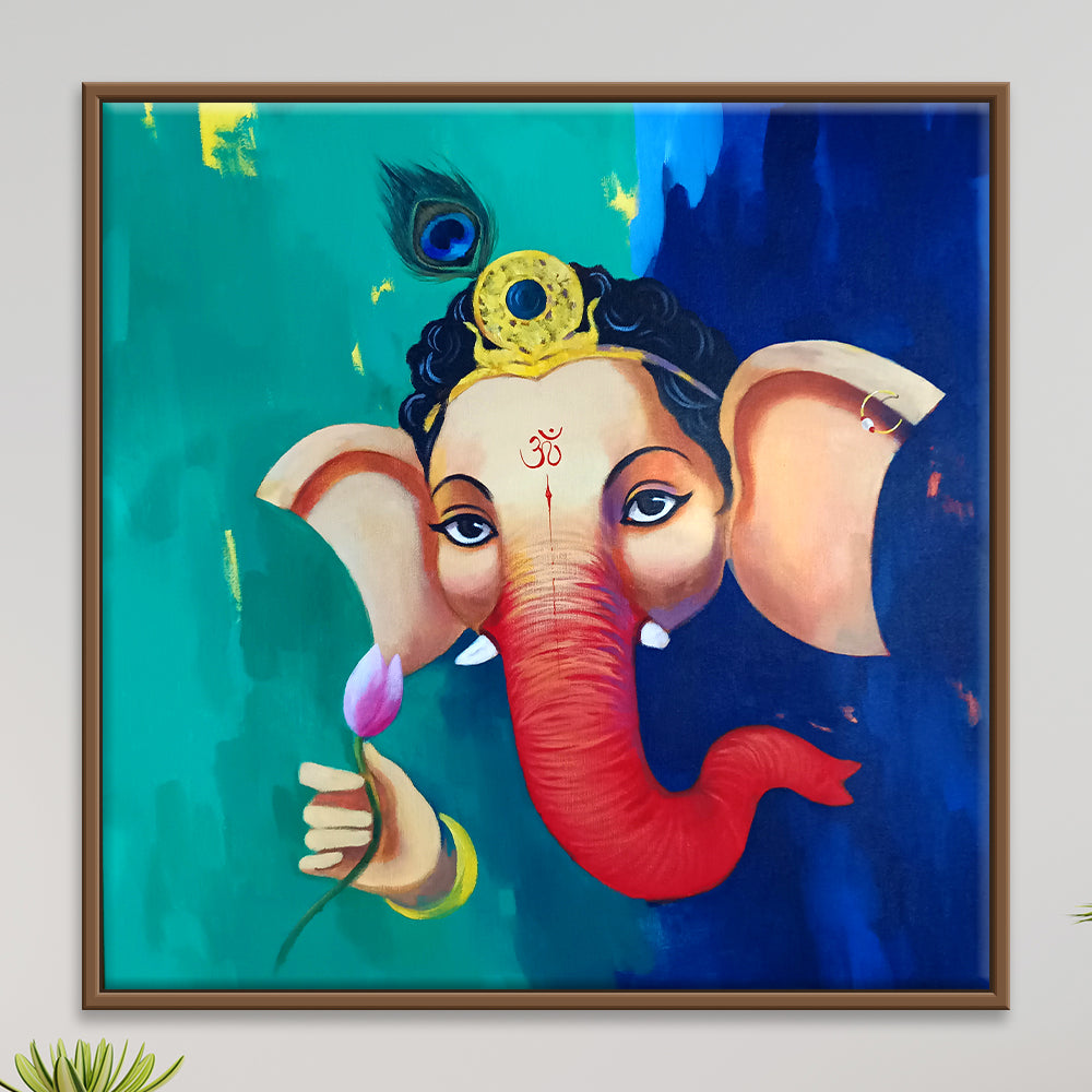 Vigneshwara | Wall Art of the Lord of Obstacles for Home Décor