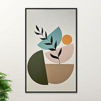 Threshold of Color | Geometric Arch Delicately Rendered Painting - Image 1