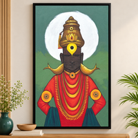 Vitthal of the Crescent Moon | Lord Vitthal Painting by Sajaao - Image 1
