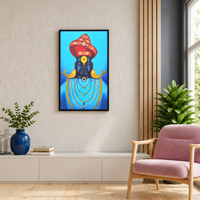 Vitthal's Crimson Robe | Vitthal with Puneri Pagadi Painting - Image 2