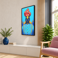 Vitthal's Crimson Robe | Vitthal with Puneri Pagadi Painting - Image 4