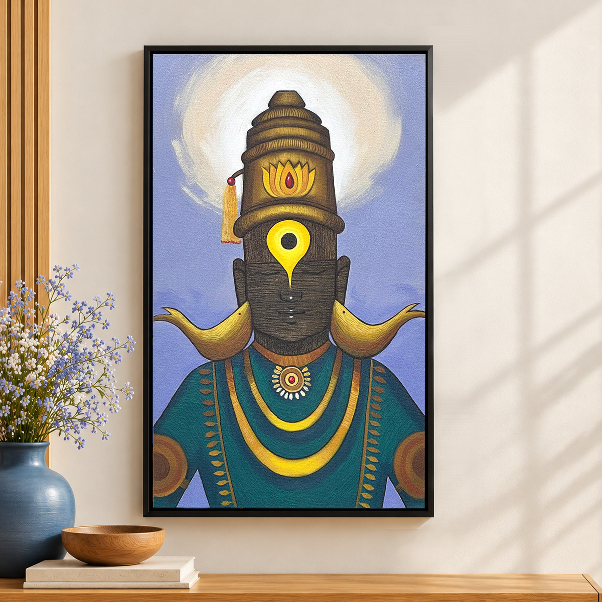 Vitthal the Faceless | Lord Vitthal Iconic Painting by Sajaao