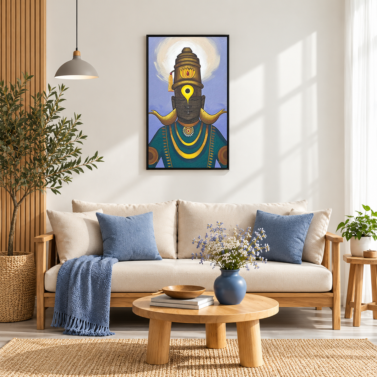 Vitthal the Faceless | Lord Vitthal Iconic Painting by Sajaao