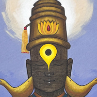 Vitthal the Faceless | Lord Vitthal Iconic Painting by Sajaao - Image 3