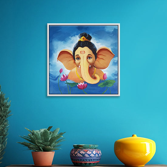 Ekadanta | Sacred One-Tusked Ganesha Canvas Wall Art