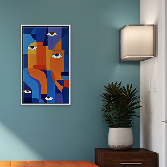 Faces Entwined Art | Abstract Face Painting | Woman Abstract Painting