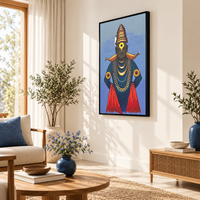 Vitthal in Golden Crown | Lord Vitthal Painting by Sajaao - Image 4