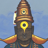 Vitthal in Golden Crown | Lord Vitthal Painting by Sajaao - Image 3