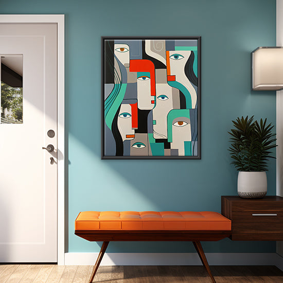Fragmented Faces Art | Abstract Face Painting | Modern Abstract Painting