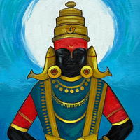 Rukmini's Grace | Rukmini Rakhumai Delicately Rendered Painting - Image 3