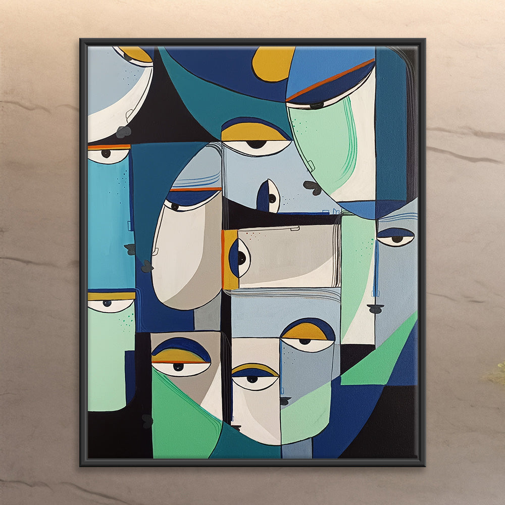 Abstract Minds Art | Abstract Face Painting | Dynamic Modern Abstract Painting