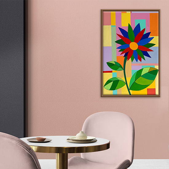 Abstract Flower Painting | Modern Abstract Flower Canvas Paintings
