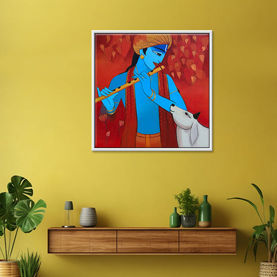 Krishna and Cow