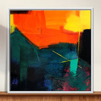 Burnt Horizon | Abstract Sunset Colour Painting by Sajaao - Image 1