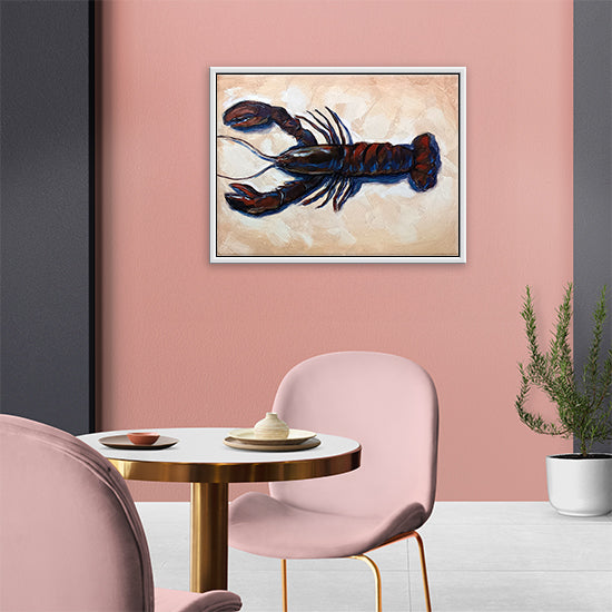 Red Claw Art | Wall Art for Café and Hotel | Vibrant Realism Handmade Painting
