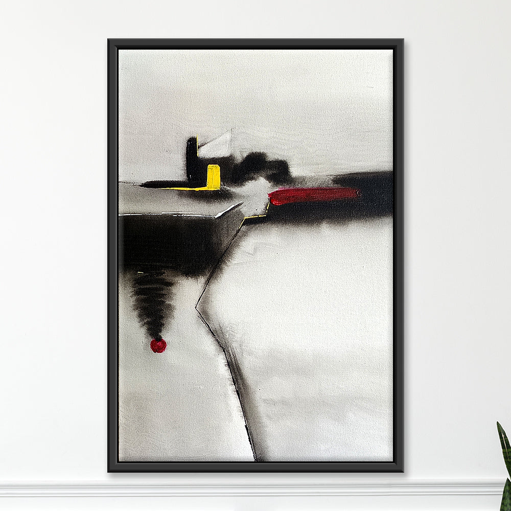 Quiet Divide Paintings | Abstract Art Online | Vibrant, Modern Abstract Handmade Painting