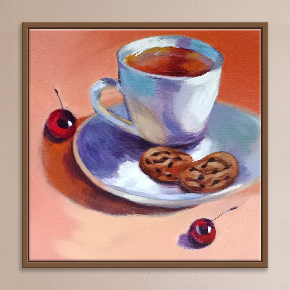 Cookie Companion | Handmade Still Life Art with Biscuits and Warm Tones
