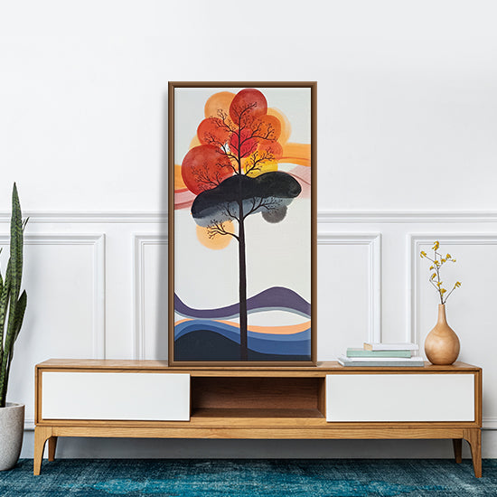 Soulful Tree Abstract Art | Vibrations of the Soul Tree Artwork | Handmade Painting