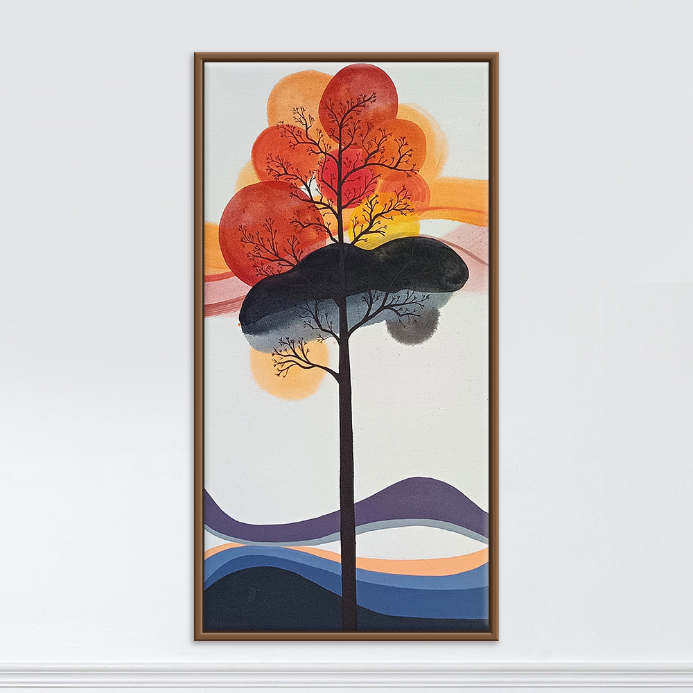 Soulful Tree Abstract Art | Vibrations of the Soul Tree Artwork | Handmade Painting
