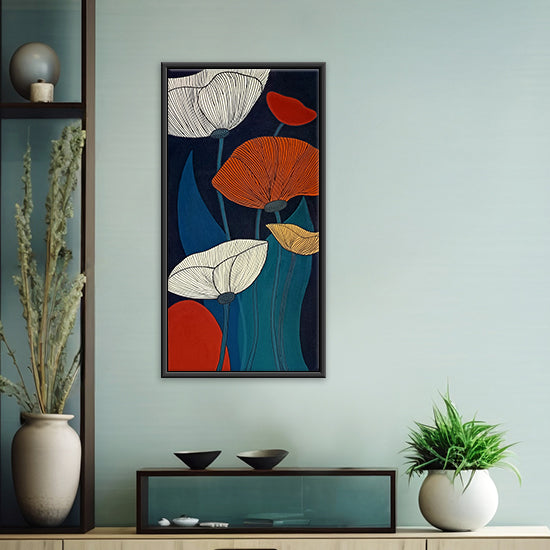 Vibrant Flower Paintings | Handmade Acrylic Floral Art | Modern Flower Paintings on Canvas