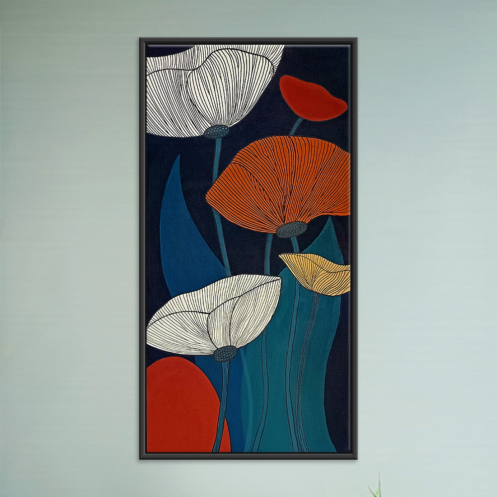 Vibrant Flower Paintings | Handmade Acrylic Floral Art | Modern Flower Paintings on Canvas