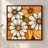 Petals in the Wild | Flower Field Delicately Rendered Painting - Image 1