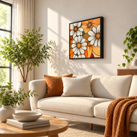 Petals in the Wild | Flower Field Delicately Rendered Painting - Image 3