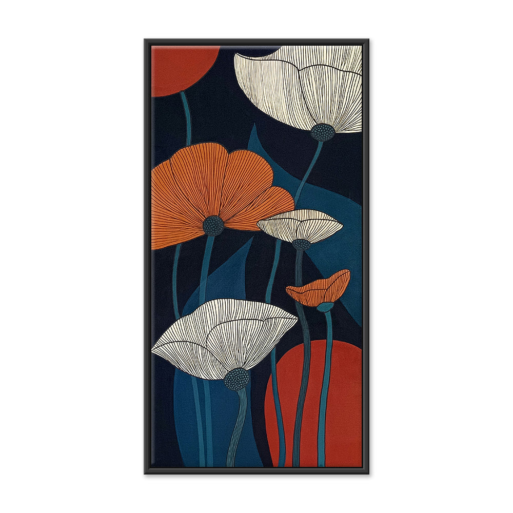 Elegant Flower Wall Art | Blooming Acrylic Paintings |Abstract Colorful Flower Paintings Online