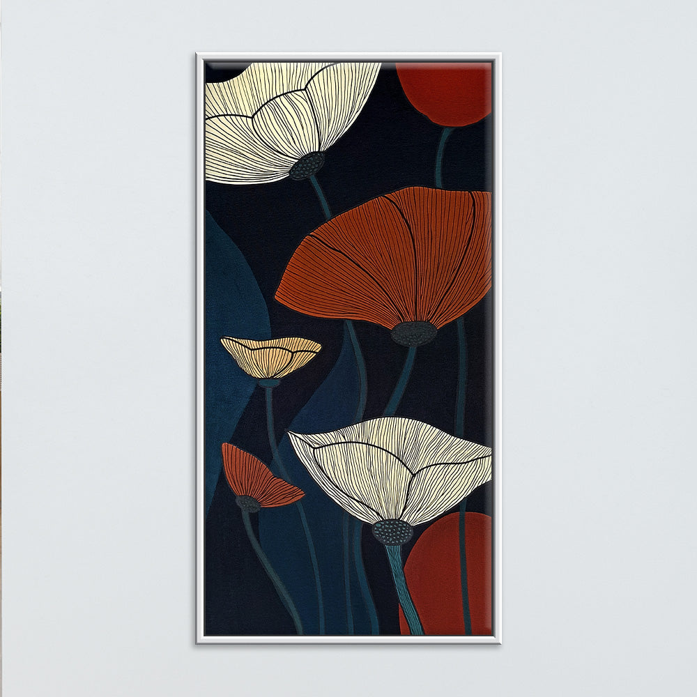 Abstract Florals | Expressive Flower Art | Modern Flower Canvas Paintings