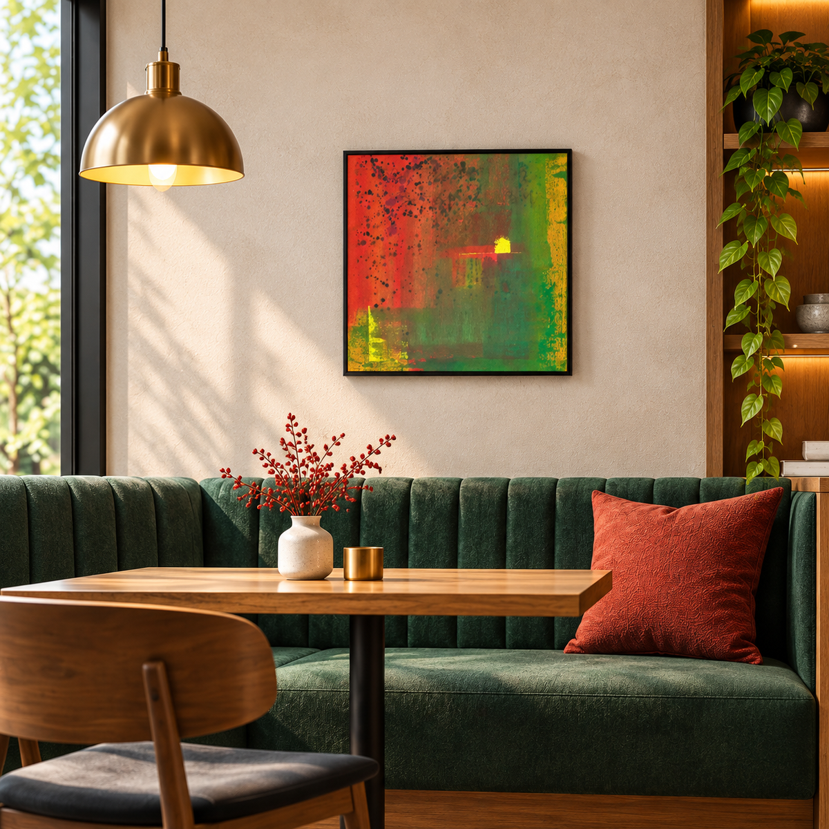 Chromatic Layers | Abstract Canvas Painting for Living Room