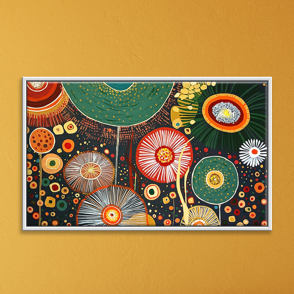 Abstract Flower Nature Art | Vibrant, Modern Handmade Paintings