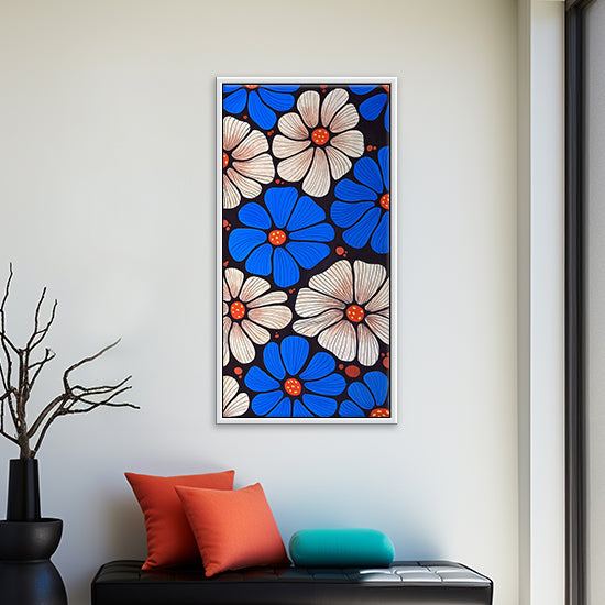 Modern Floral Wishpers Art | Blooming Canvas Handmade Flower Paintings Online
