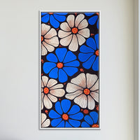 Blue and White Bloom | Floral Delicately Rendered Painting - Image 1
