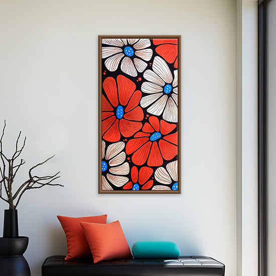 Modern Flower Wishpers Art | Painted Petals | Blooming Canvas Flower Paintings Online