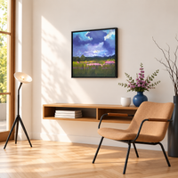 Storm Over the Highlands | Stormy Sky Landscape Painting - Image 4