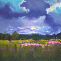 Storm Over the Highlands | Stormy Sky Landscape Painting - Image 3