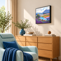 Bluffs Above the Bay | Sea Cliff Landscape Painting by Sajaao - Image 3
