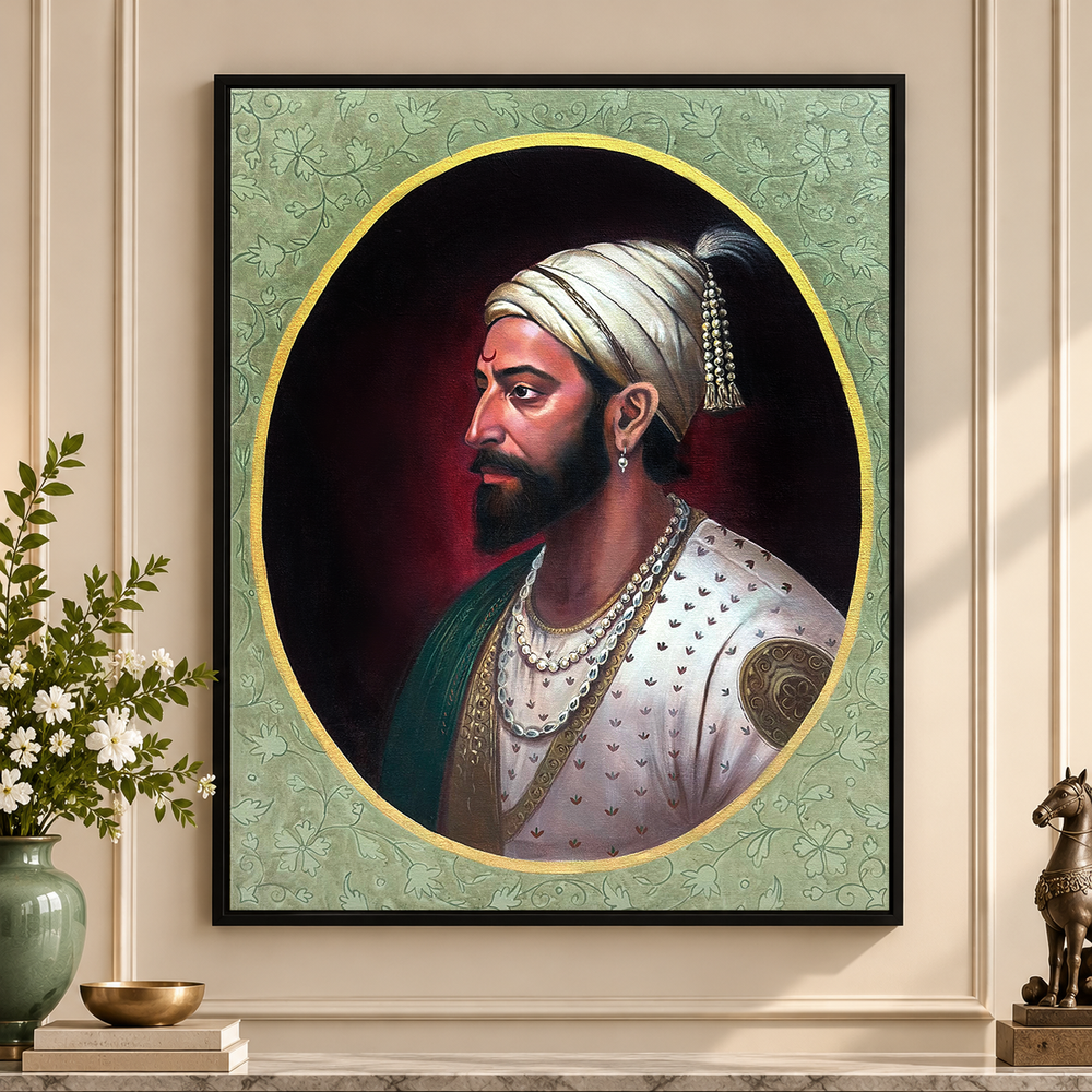 Maratha Sovereign | Shivaji Maharaj Softly Rendered Painting