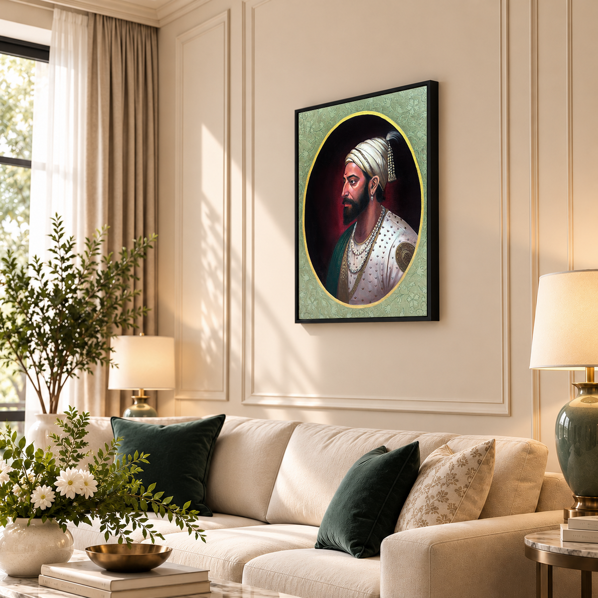 Maratha Sovereign | Shivaji Maharaj Softly Rendered Painting