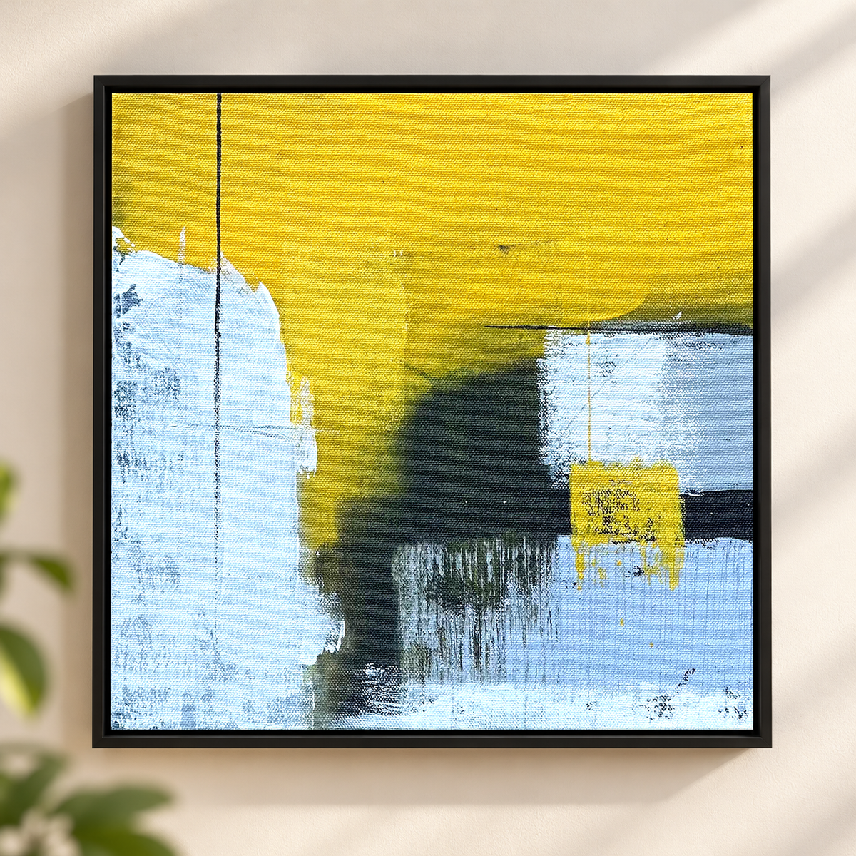 Banded Gold Fields | Abstract Geometric Painting by Sajaao