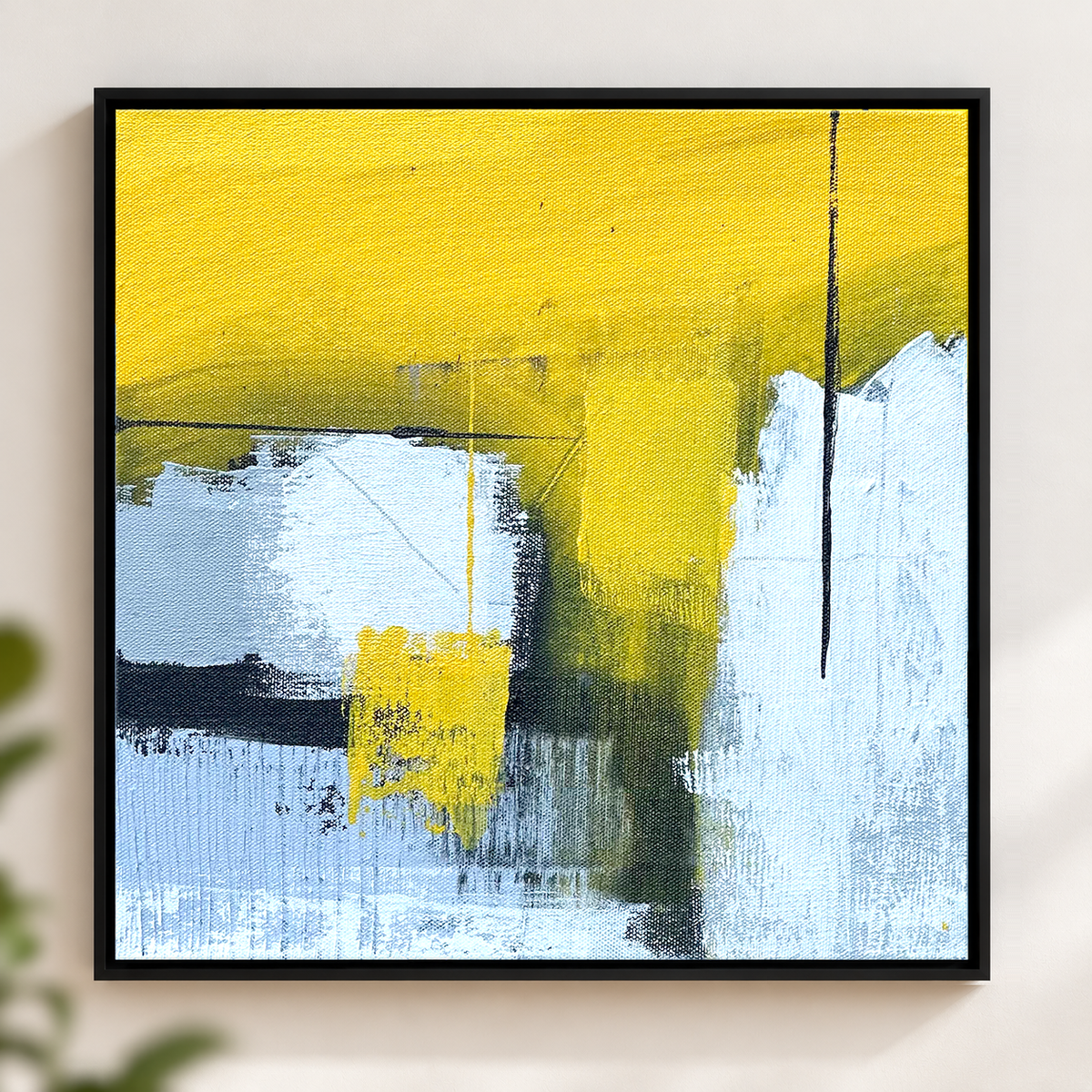 Banded Gold Fields II | Geometric Abstract Painting by Sajaao