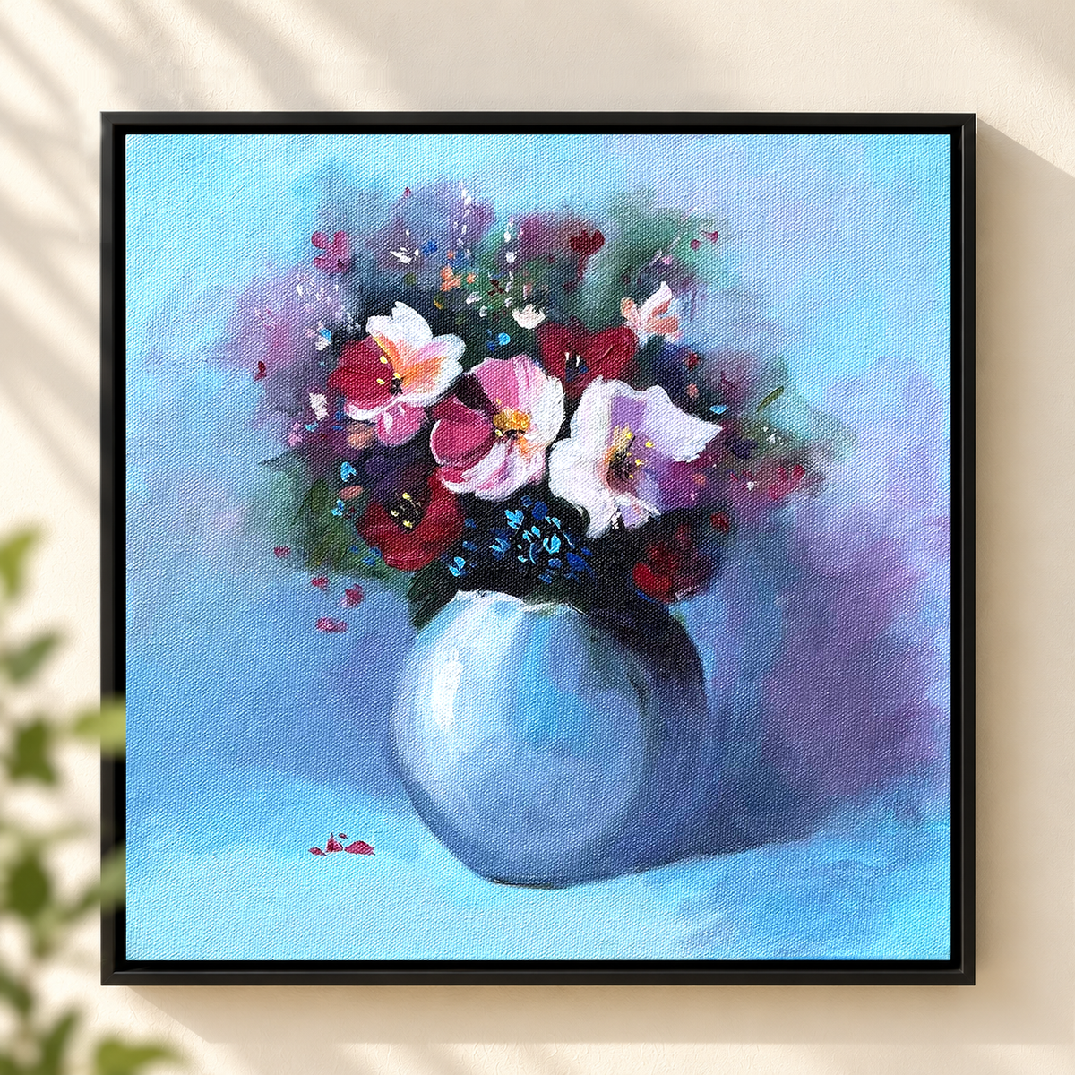 Bouquet in Bloom | Mixed Flowers Still Life Painting by Sajaao