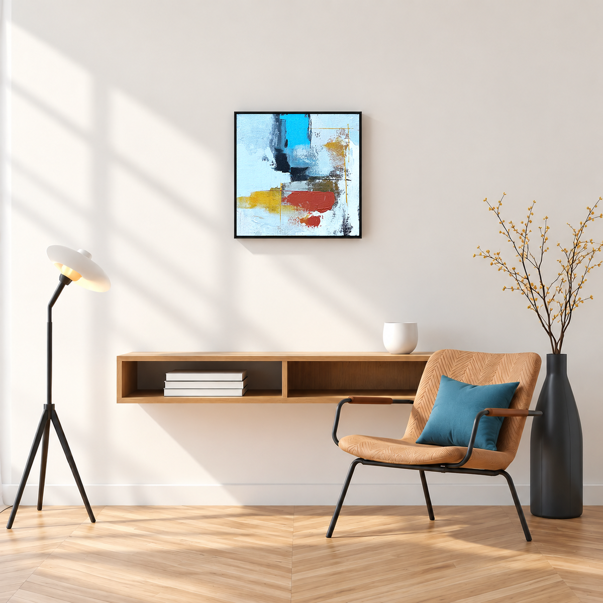 Strata in Earth Tones III | Abstract Colour Block Painting