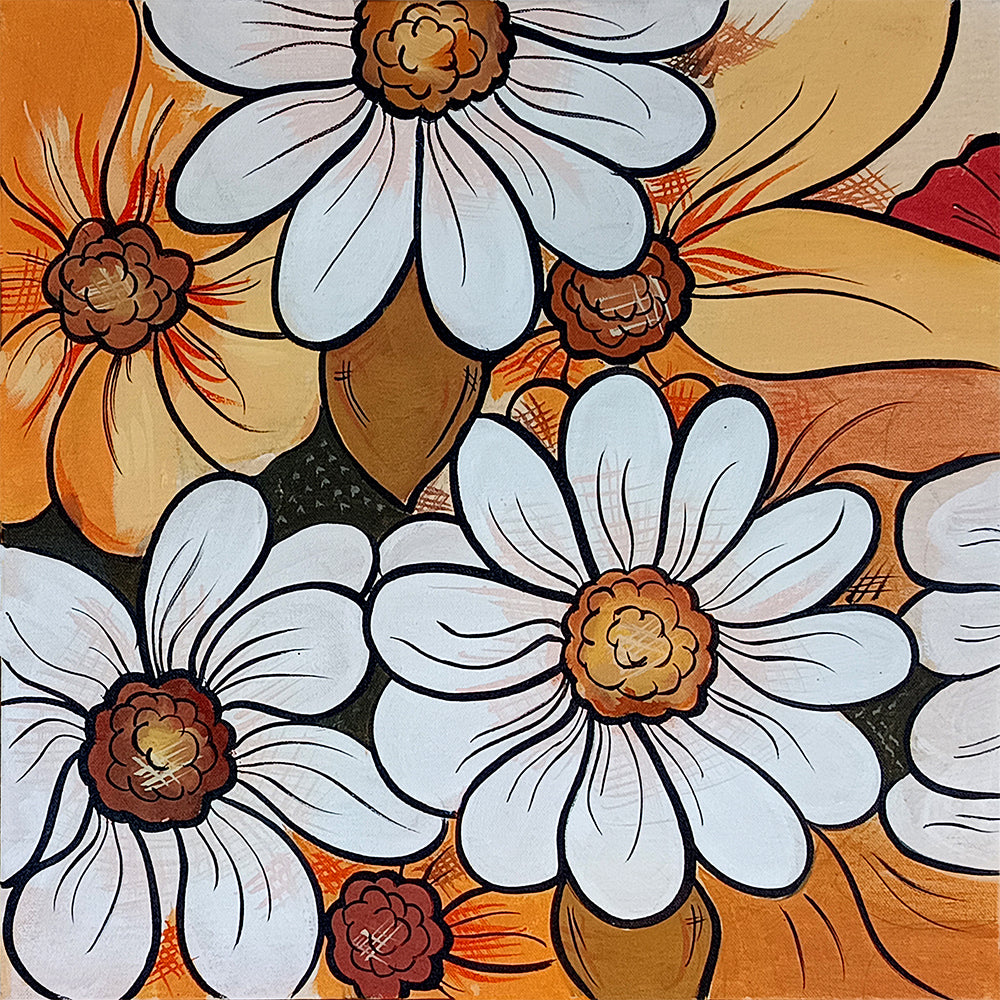 Bold Daisies Flower Art | Best Paintings for Office