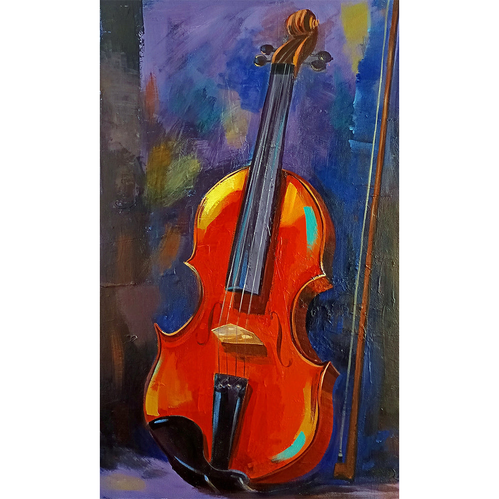 Violin | Musical Instrument Wall Art for Café & Restaurant Décor
