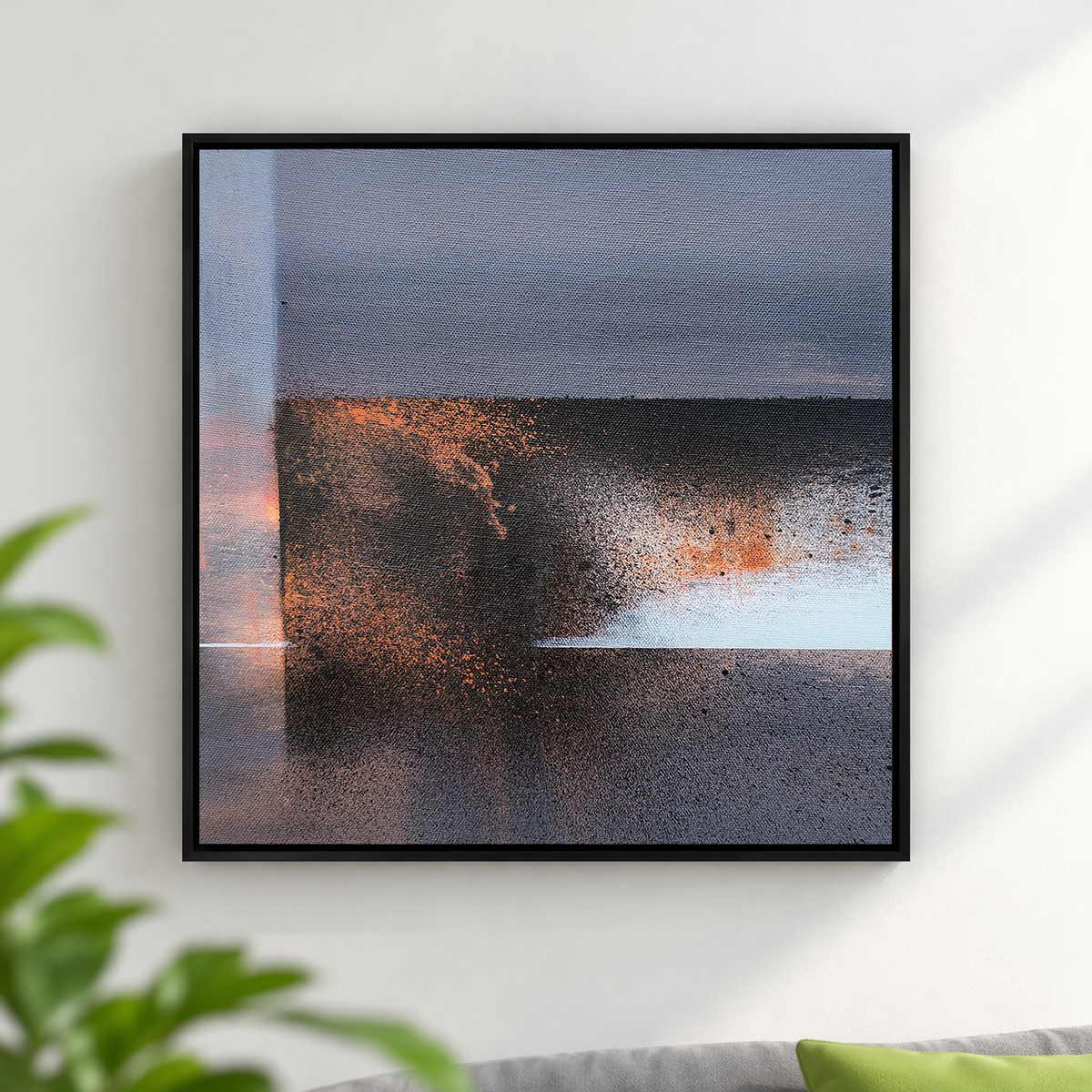 Dust Storm Horizon II | Landscape Abstract Painting by Sajaao