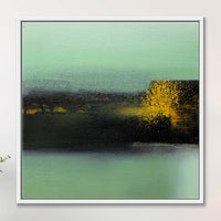 Mossy Glow at Dusk | Abstract Colour Painting by Sajaao - Image 1