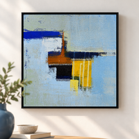 Patchwork Skyline | Geometric Abstract Painting by Sajaao - Image 1